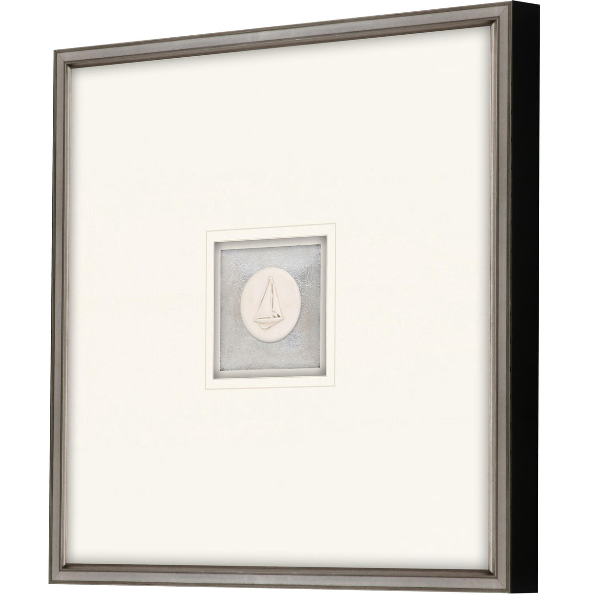 Paragon Sailboat Intaglio White 21 X 21 X 2 Wall Art