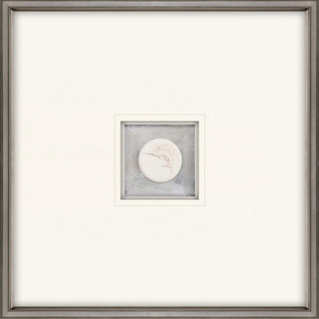 Paragon Swordfish Intaglio White 21 X 21 X 2 Wall Art