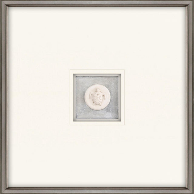 Paragon Turtle Intaglio White 21 X 21 X 2 Wall Art