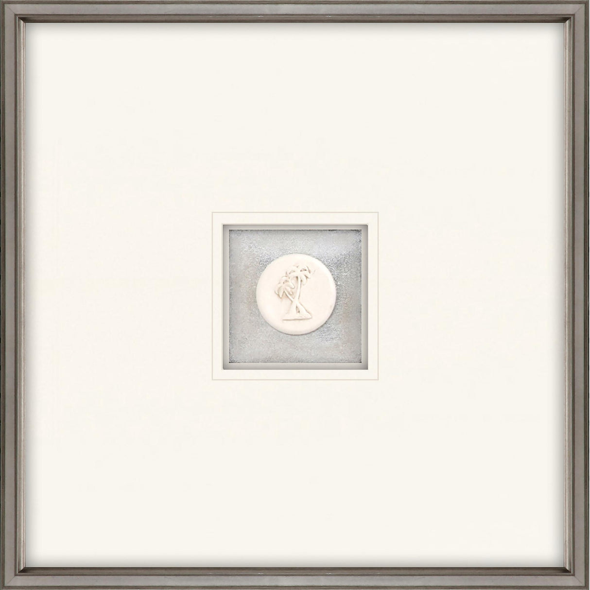Paragon Palm Trees Intaglio White 21 X 21 X 2 Wall Art