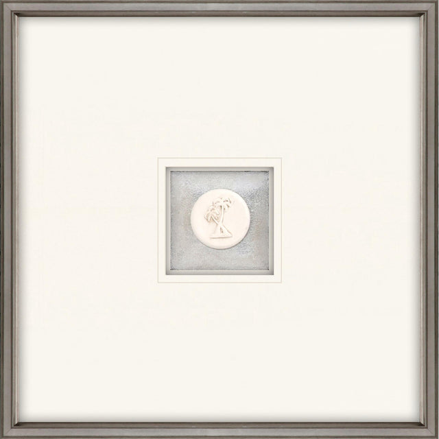 Paragon Palm Trees Intaglio White 21 X 21 X 2 Wall Art