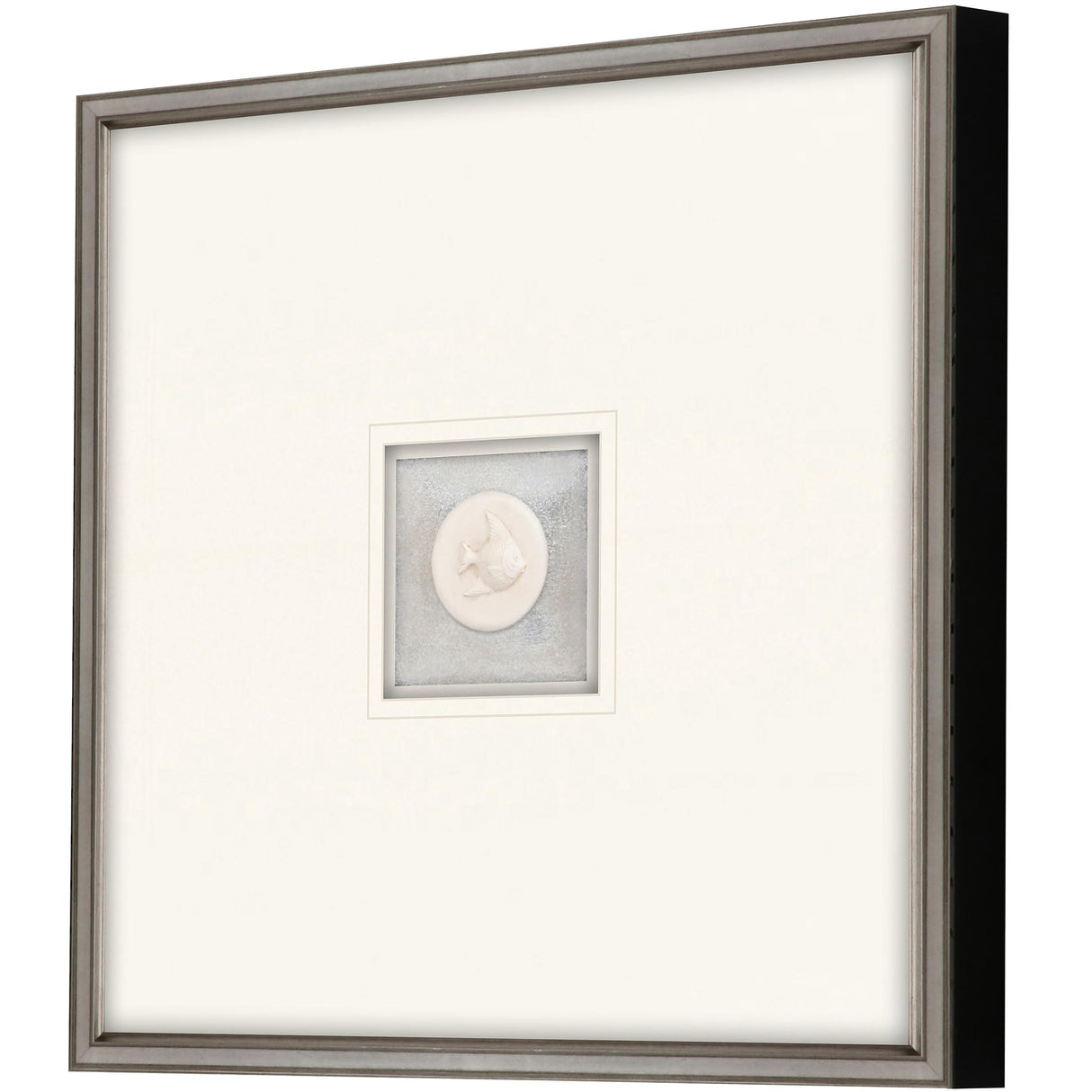 Paragon Fish Intaglio White 21 X 21 X 2 Wall Art