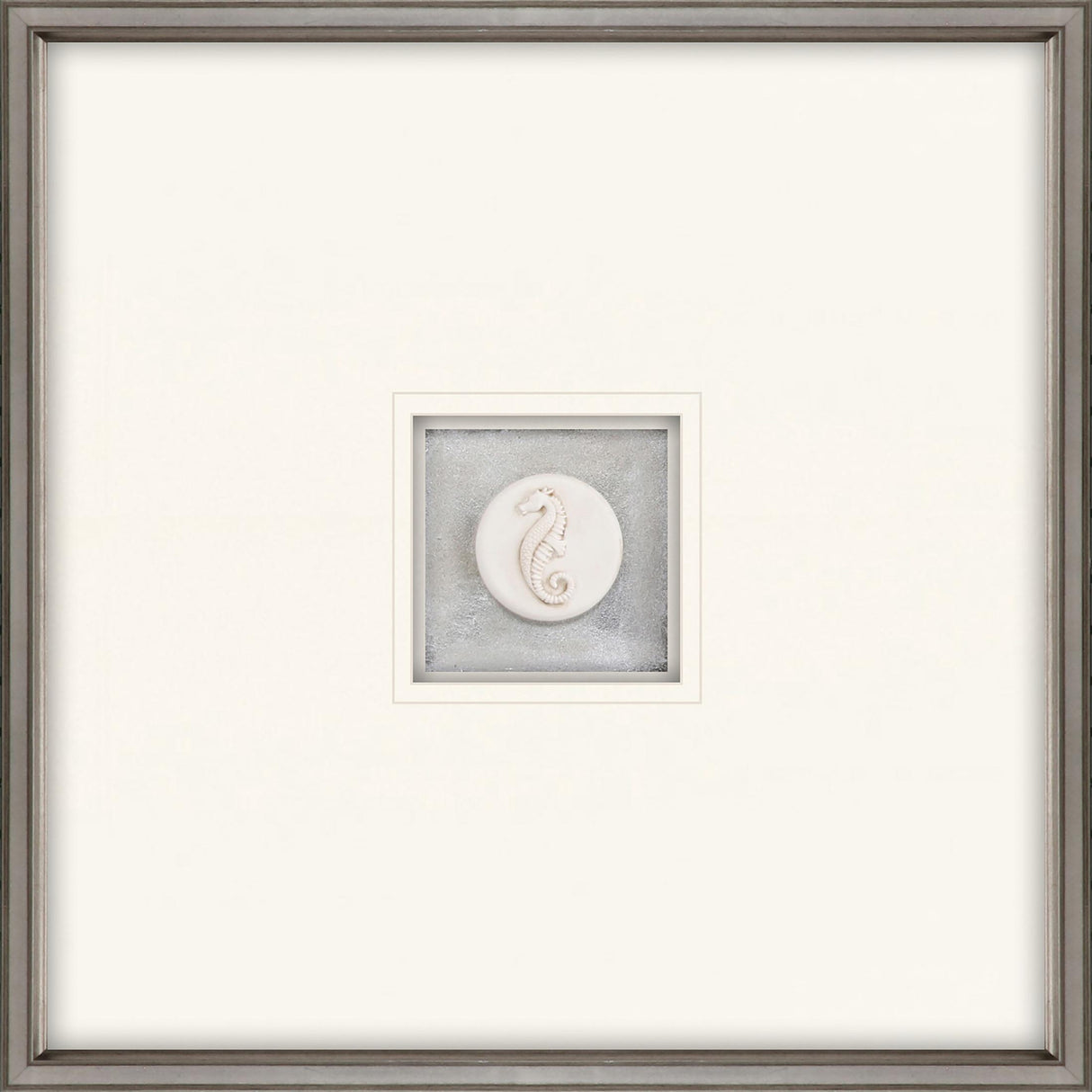 Paragon Seahorse Intaglio White 21 X 21 X 2 Wall Art