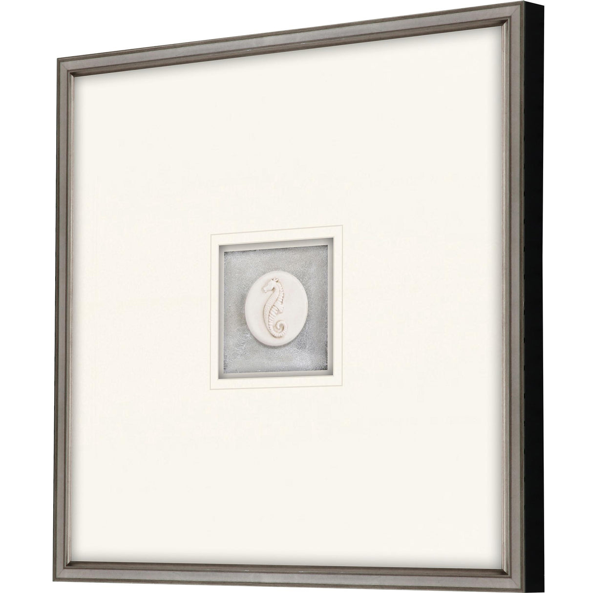 Paragon Seahorse Intaglio White 21 X 21 X 2 Wall Art