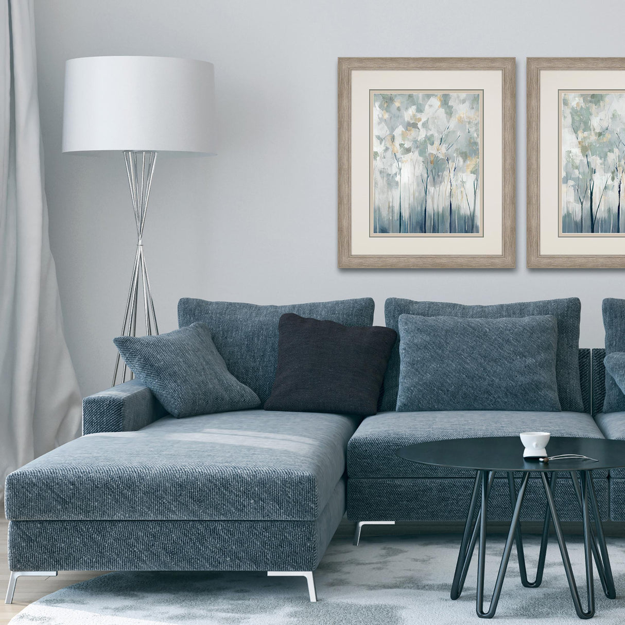 Paragon Blue Forest Adventure I Blue 36 X 30 X 2 Wall Art