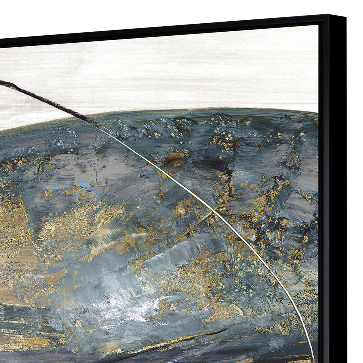Paragon Teal Stones I Blue 50 X 40 X 3 Wall Art