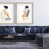 Paragon Silhouette Blocks Reflect Blue 44 X 36 X 3 Wall Art