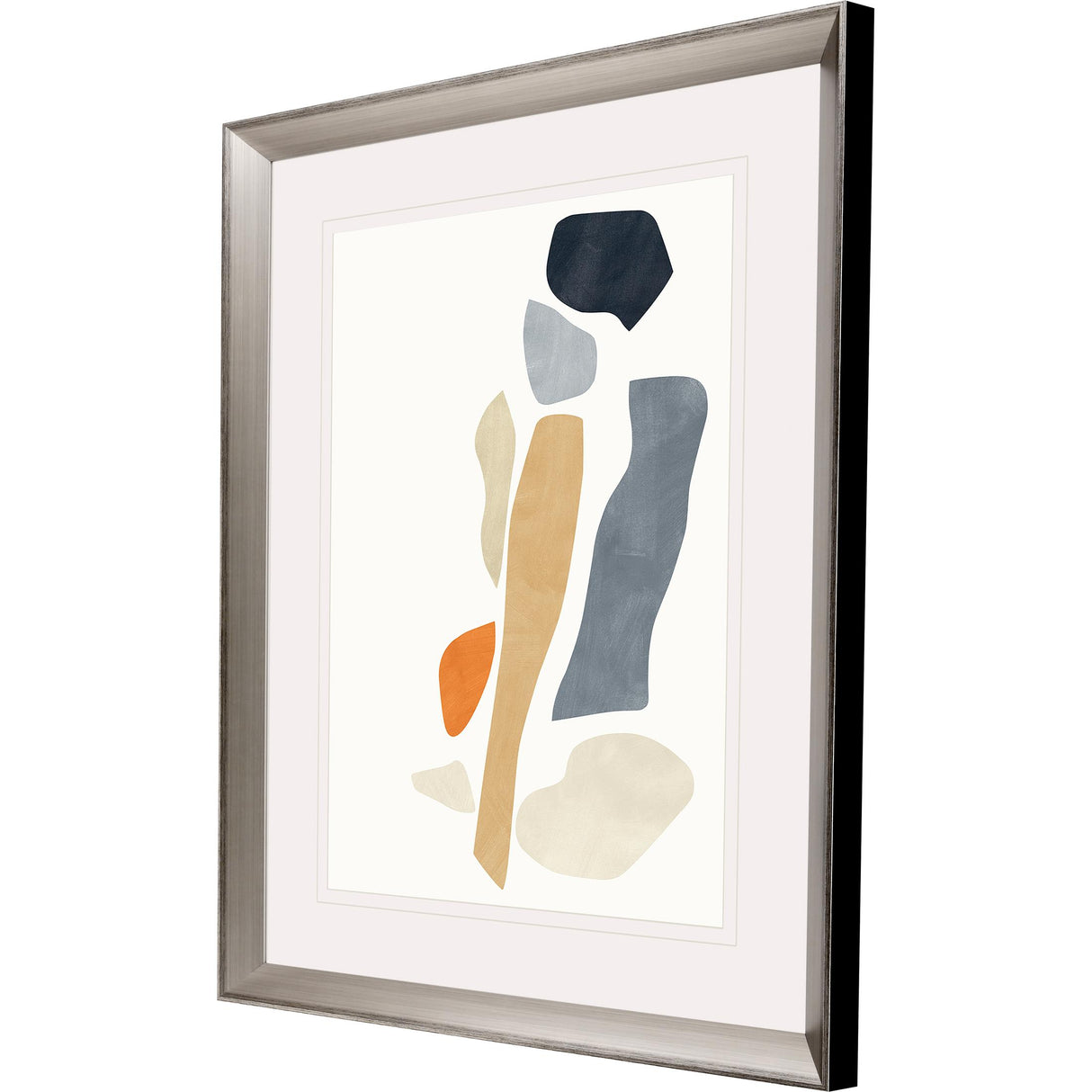 Paragon Silhouette Blocks Reflect Blue 44 X 36 X 3 Wall Art