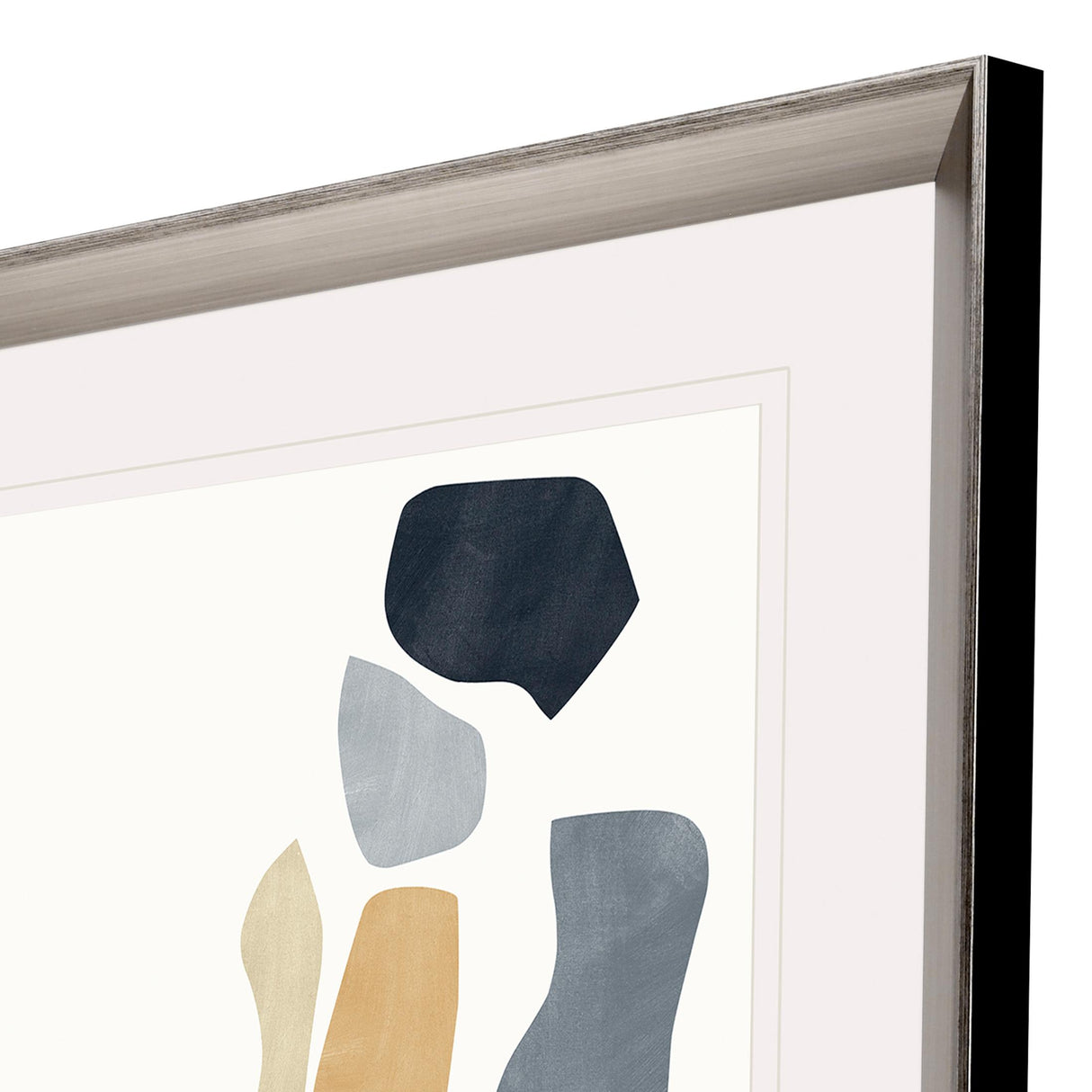 Paragon Silhouette Blocks Reflect Blue 44 X 36 X 3 Wall Art