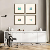 Paragon Botanica I S/4 Blue 16 X 16 X 1 Wall Art