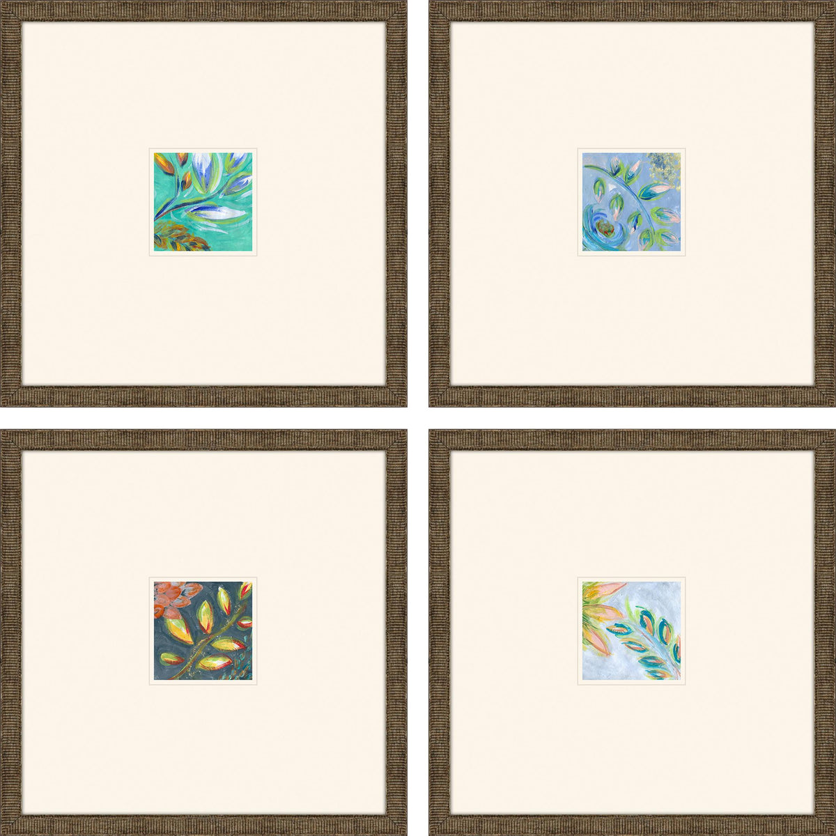 Paragon Botanica I S/4 Blue 16 X 16 X 1 Wall Art