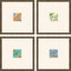 Paragon Botanica II S/4 Blue 16 X 16 X 1 Wall Art