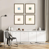 Paragon Botanica III S/4 Blue 16 X 16 X 1 Wall Art