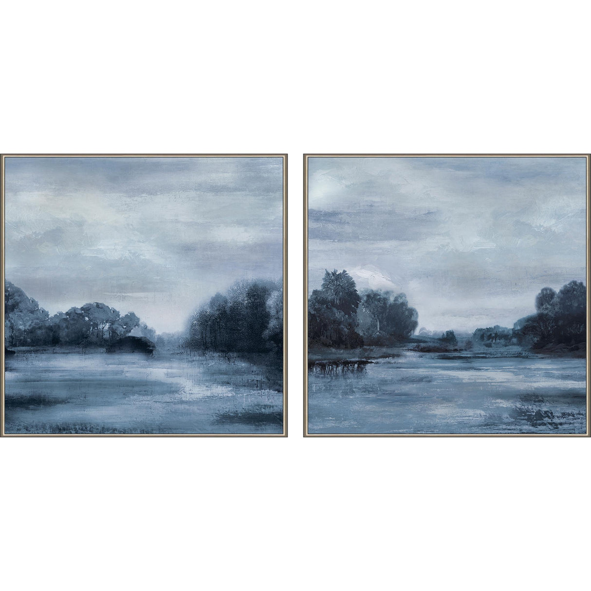 Paragon Morning Calm S/2 Blue 25 X 25 X 3 Wall Art