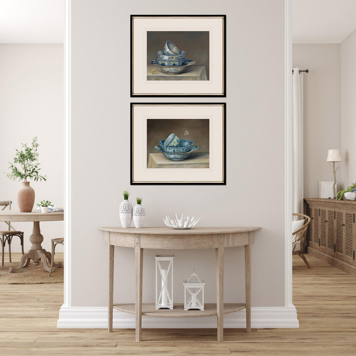 Paragon Traditional Bowl S/2 Blue 26 X 30 X 2 Wall Art