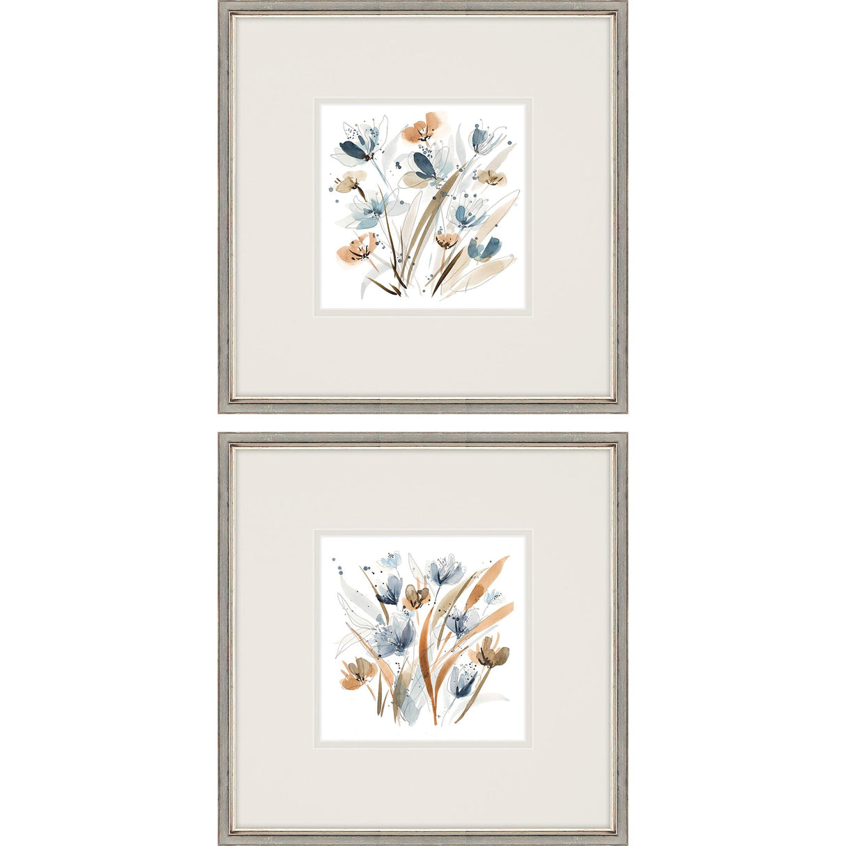Paragon Coastal Blooms S/2 Blue 22 X 22 X 2 Wall Art