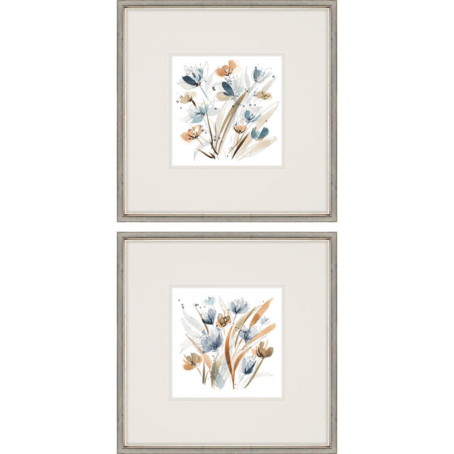 Paragon Coastal Blooms S/2 Blue 22 X 22 X 2 Wall Art