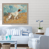 Paragon English Setter on Watch Brown 36 X 44 X 2 Wall Art