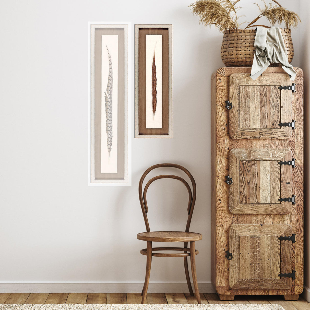 Paragon Pheasant Feather Brown 29 X 09 X 2 Wall Art