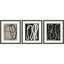 Paragon Naive Lines I S/3 Black 20 X 17 X 2 Wall Art