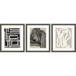 Paragon Naive Lines III S/3 Black 20 X 17 X 2 Wall Art