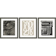 Paragon Naive Lines IV S/3 Black 20 X 17 X 2 Wall Art