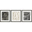 Paragon Naive Lines IV S/3 Black 20 X 17 X 2 Wall Art
