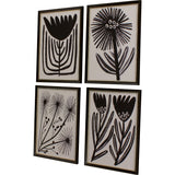 Paragon Simple Florals S/4 Black 26 X 20 X 1 Wall Art