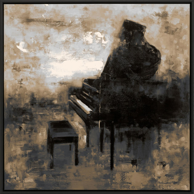 Paragon Elegant Grand Black 42 X 42 X 2 Wall Art