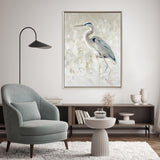 Paragon Great Blue Heron II White 50 X 38 X 3 Wall Art