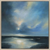 Paragon River Shadow Blue 41 X 41 X 3 Wall Art
