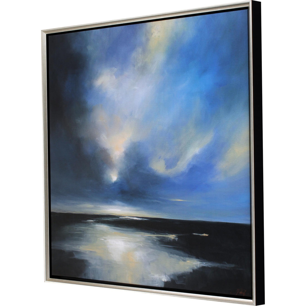 Paragon River Shadow Blue 41 X 41 X 3 Wall Art
