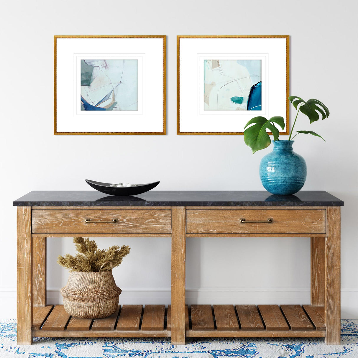Paragon Emerging S/2 Blue 25 X 25 X 1 Wall Art