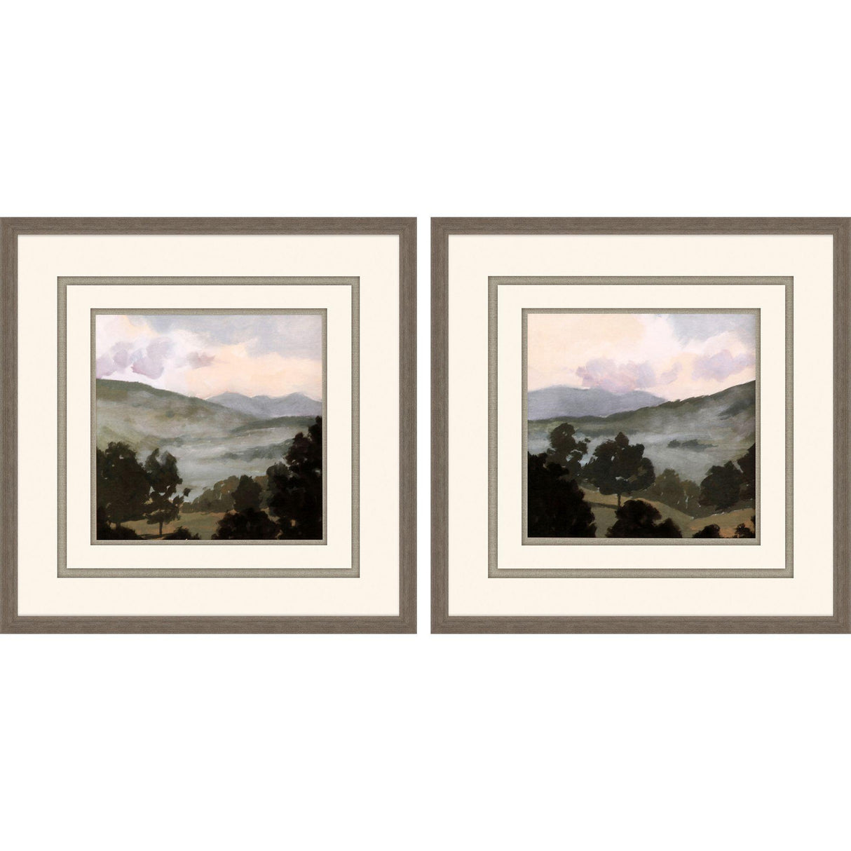 Paragon Valley S/2 Green 22 X 22 X 2 Wall Art