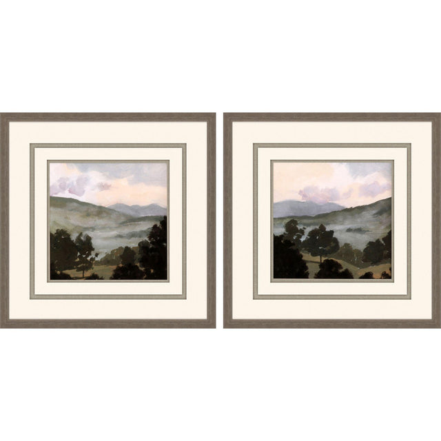 Paragon Valley S/2 Green 22 X 22 X 2 Wall Art