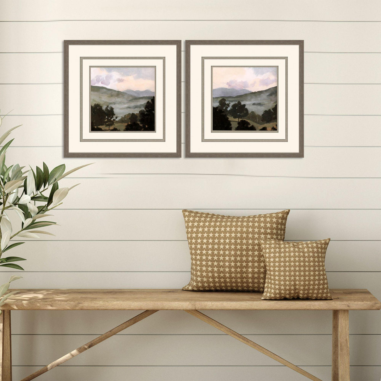 Paragon Valley S/2 Green 22 X 22 X 2 Wall Art