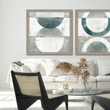 Paragon Pewter Plate I Turquoise 40 X 40 X 2 Wall Art