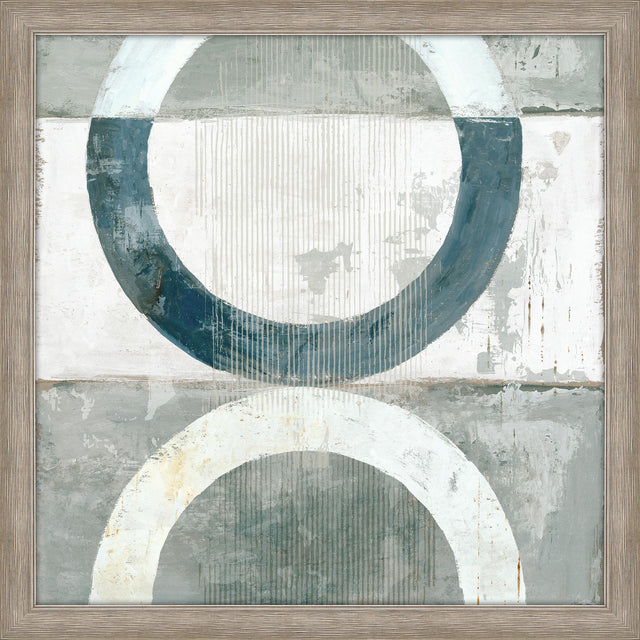 Paragon Pewter Plate II Turquoise 40 X 40 X 2 Wall Art