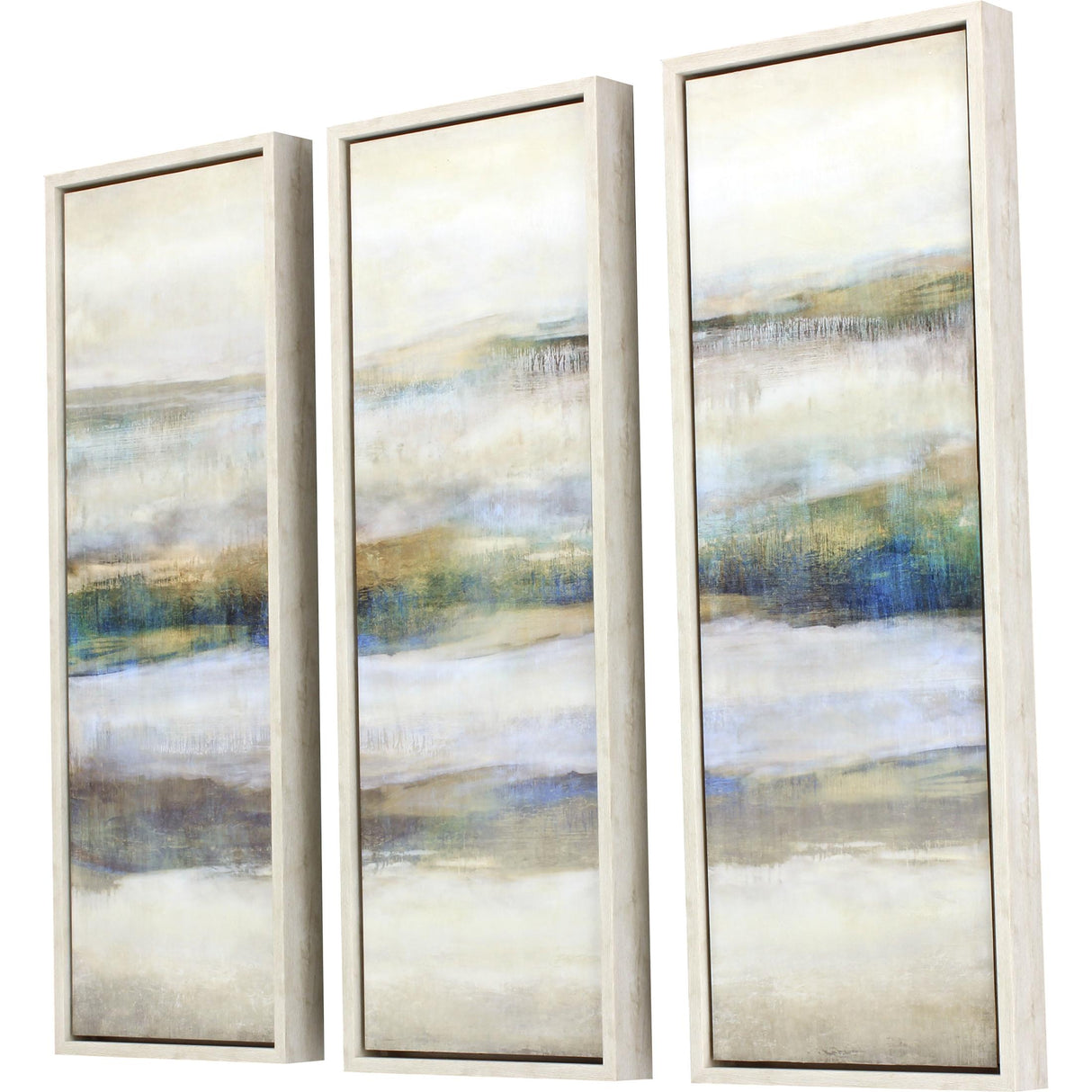 Paragon Linear Motion S/3 Blue 37 X 13 X 3 Wall Art