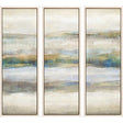 Paragon Linear Motion S/3 Blue 37 X 13 X 3 Wall Art