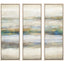Paragon Linear Motion S/3 Blue 37 X 13 X 3 Wall Art