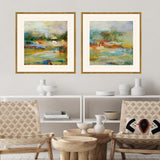 Paragon Mist S/2 Blue 25 X 25 X 1 Wall Art