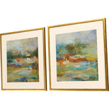 Paragon Mist S/2 Blue 25 X 25 X 1 Wall Art
