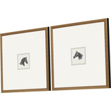 Paragon Equestrian Study S/2 Black 17 X 17 X 2 Wall Art