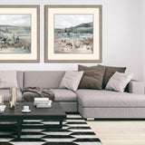 Paragon Blue Cactus Field II Gray 40 X 40 X 2 Wall Art