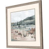 Paragon Blue Cactus Field II Gray 40 X 40 X 2 Wall Art