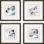 Paragon Abstract Blend S/4 Blue 18 X 18 X 2 Wall Art