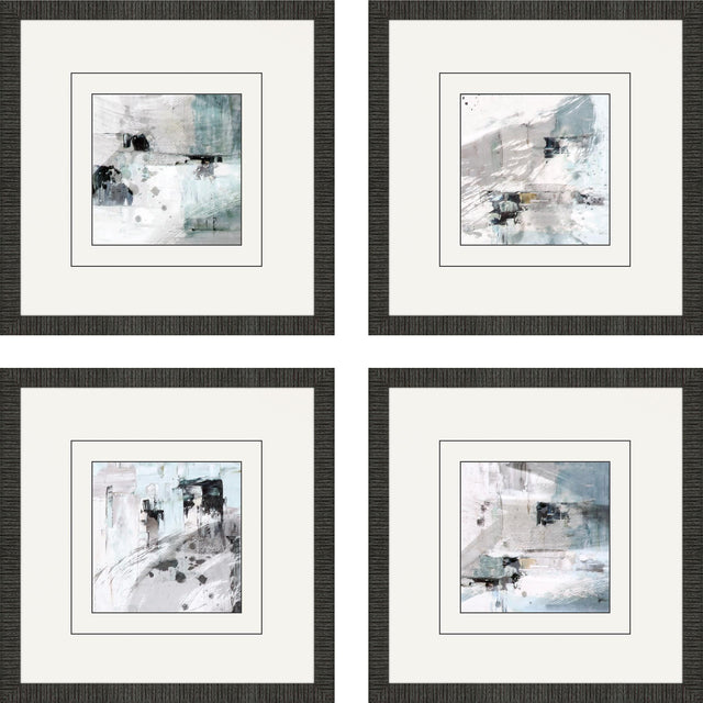 Paragon Abstract Blend S/4 Blue 18 X 18 X 2 Wall Art