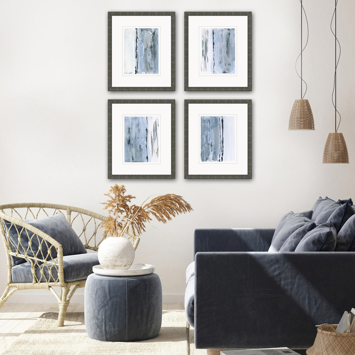 Paragon At the Dawn S/4 Blue 21 X 18 X 2 Wall Art