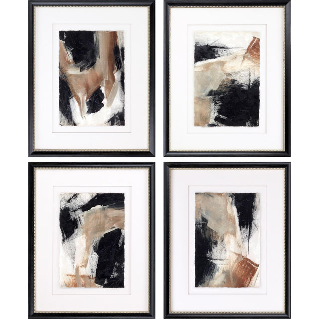 Paragon Baked Paintstrokes S/4 Brown 26 X 21 X 1 Wall Art